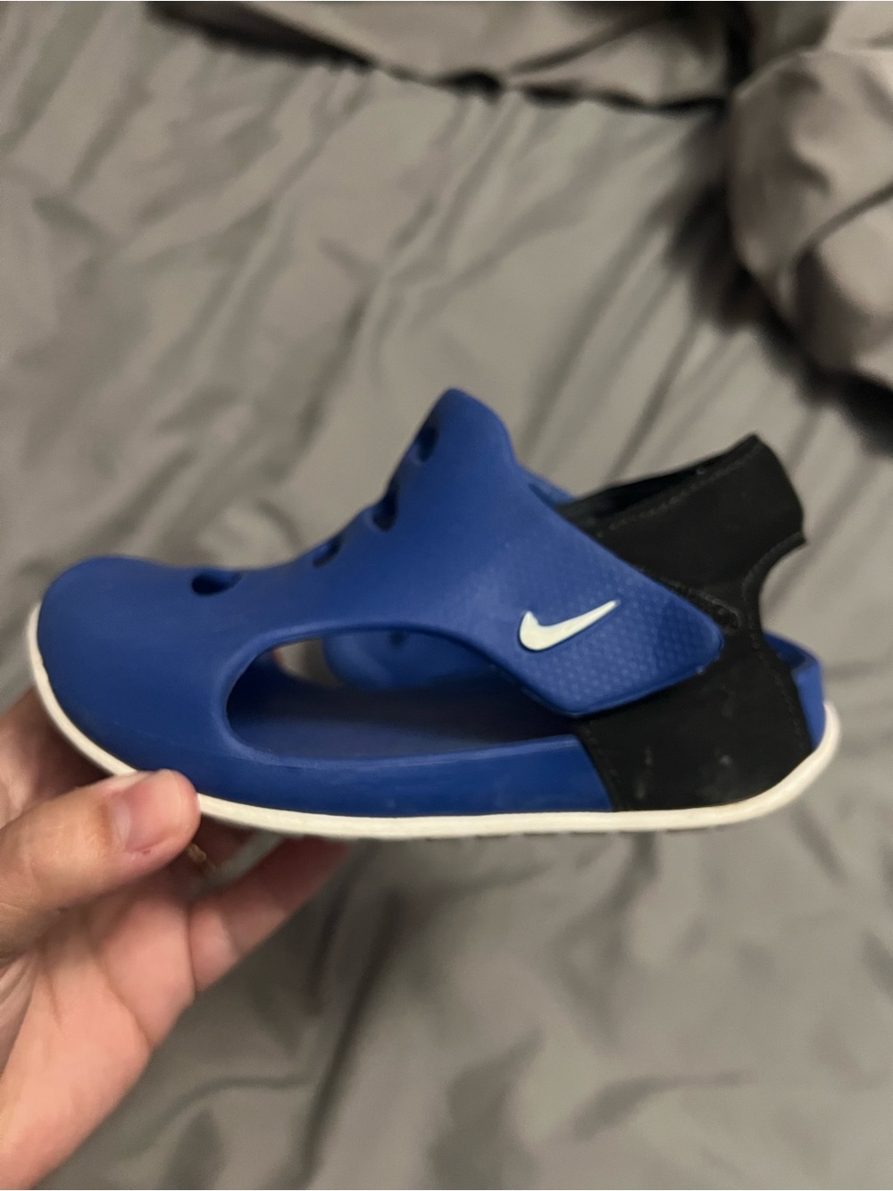 Nike Kids Blue and Black Active Water Sandal